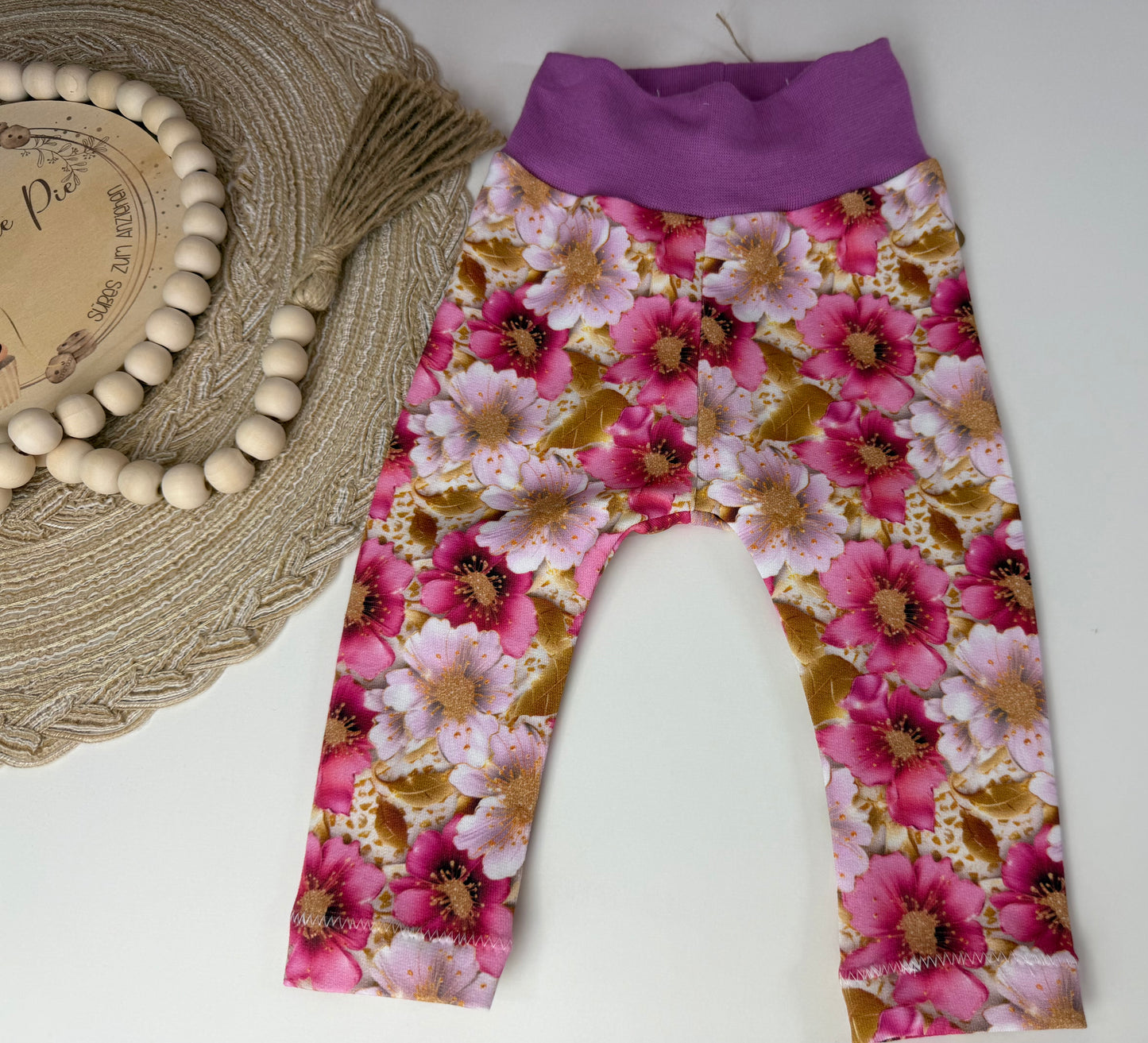 SOFORTKAUF Gr. 62 Baby Leggings Blumen