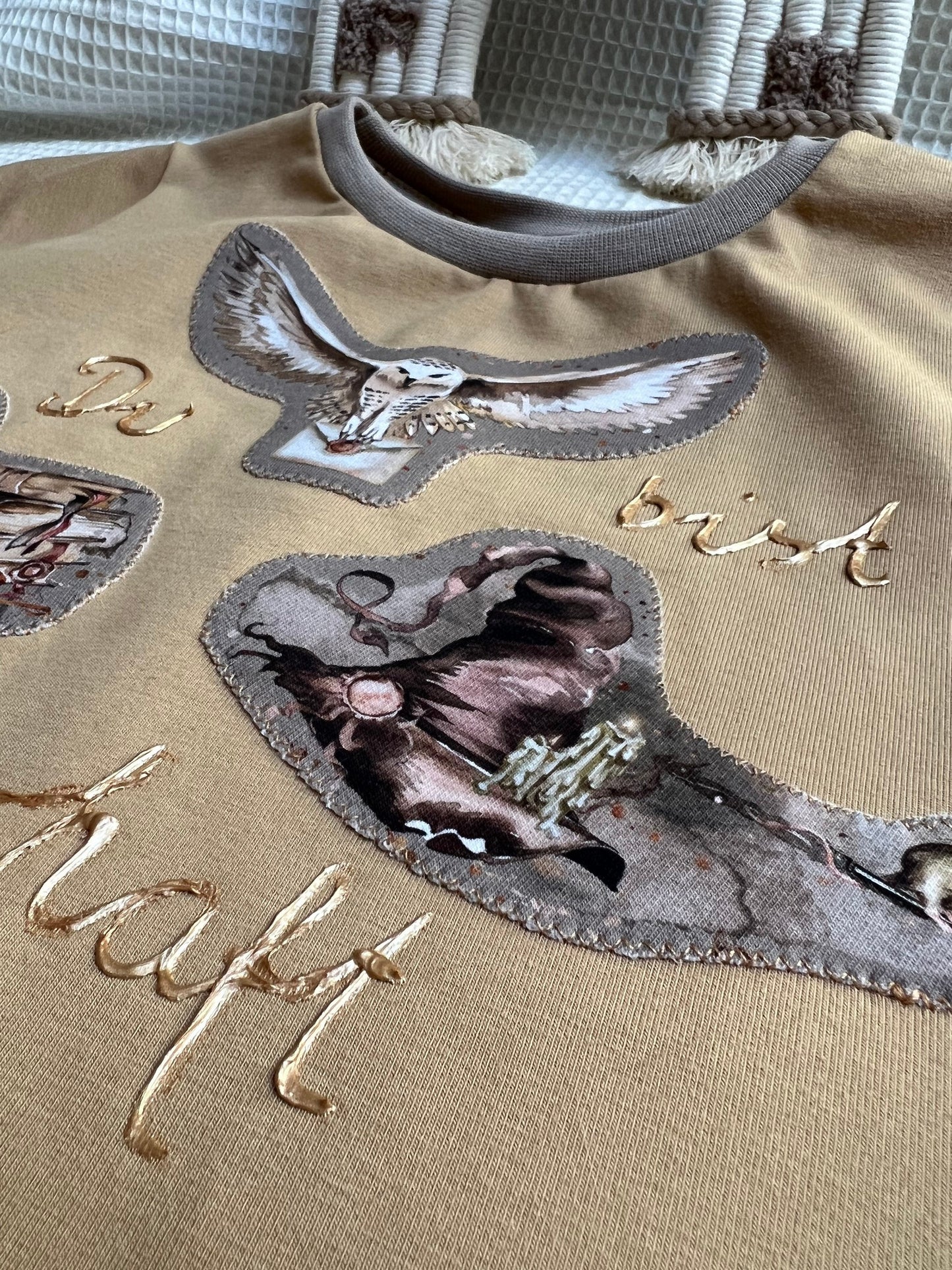 Babyset Shirt und Hose magisch // personalisierte Babykleidung // Eulen // magisches Sommer Outfit // Babyset Zauberei // Gr. 62 - 122