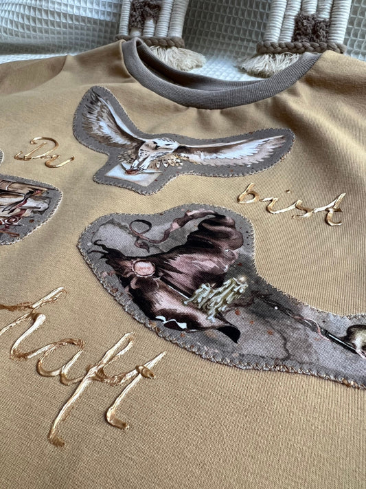 Babyset Shirt und Hose magisch // personalisierte Babykleidung // Eulen // magisches Sommer Outfit // Babyset Zauberei // Gr. 62 - 122