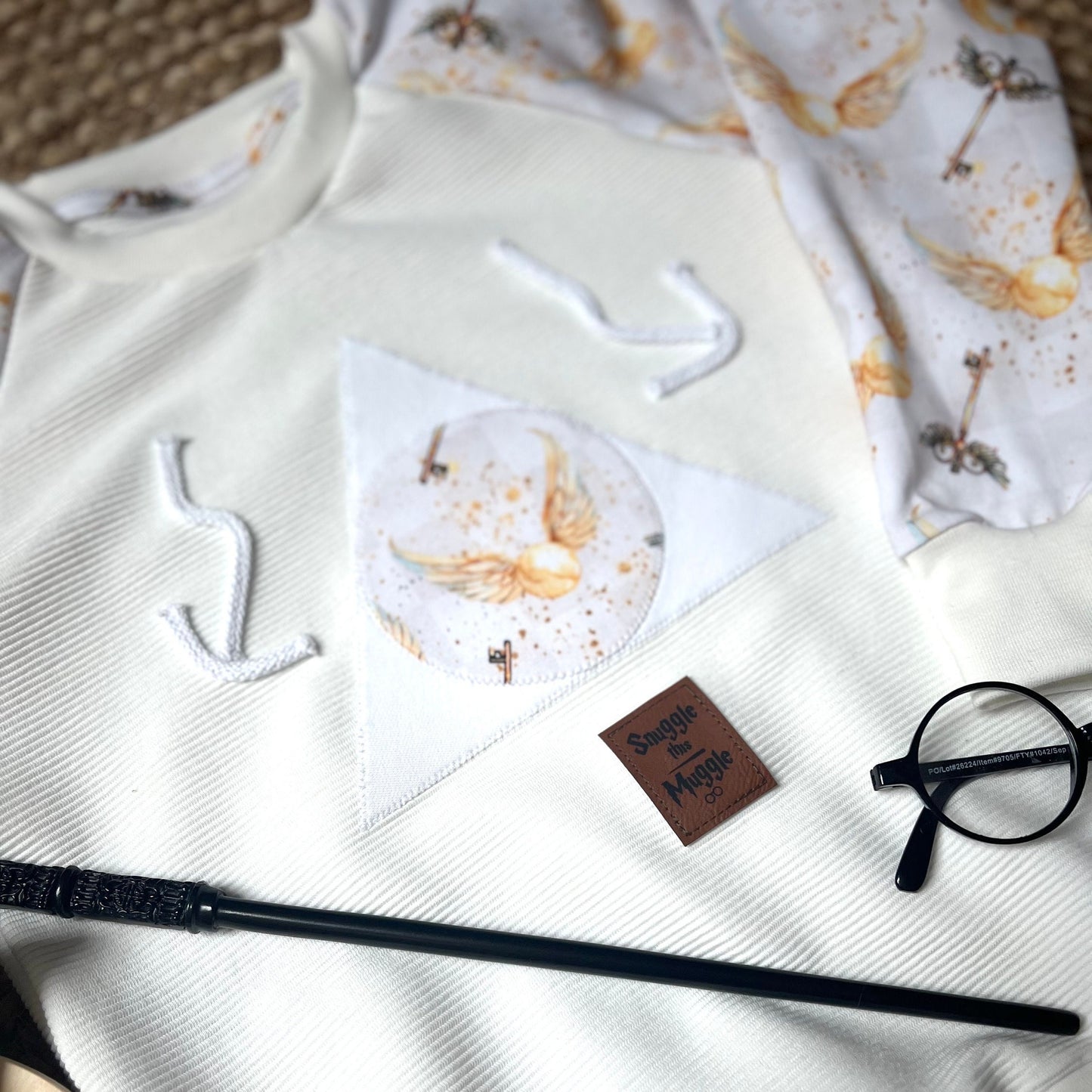 Oversized Sweater magisch // Baby Kind Pullover Zauberschule // Baby Oversized Sweater // Harry // Gr. 62 - 134