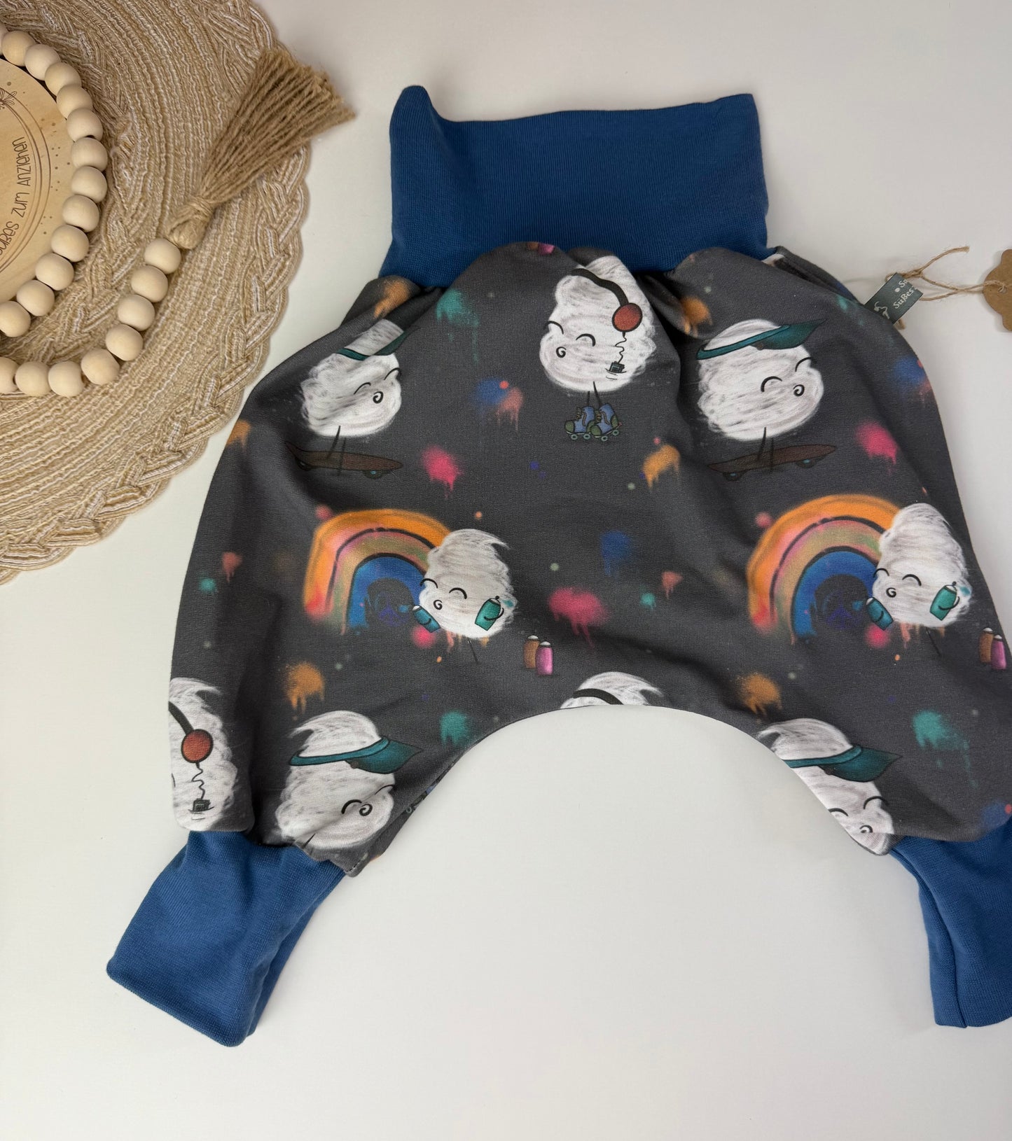 SOFORTKAUF Gr. 68/74 Baby Pumphose Coole Zuckerwatte