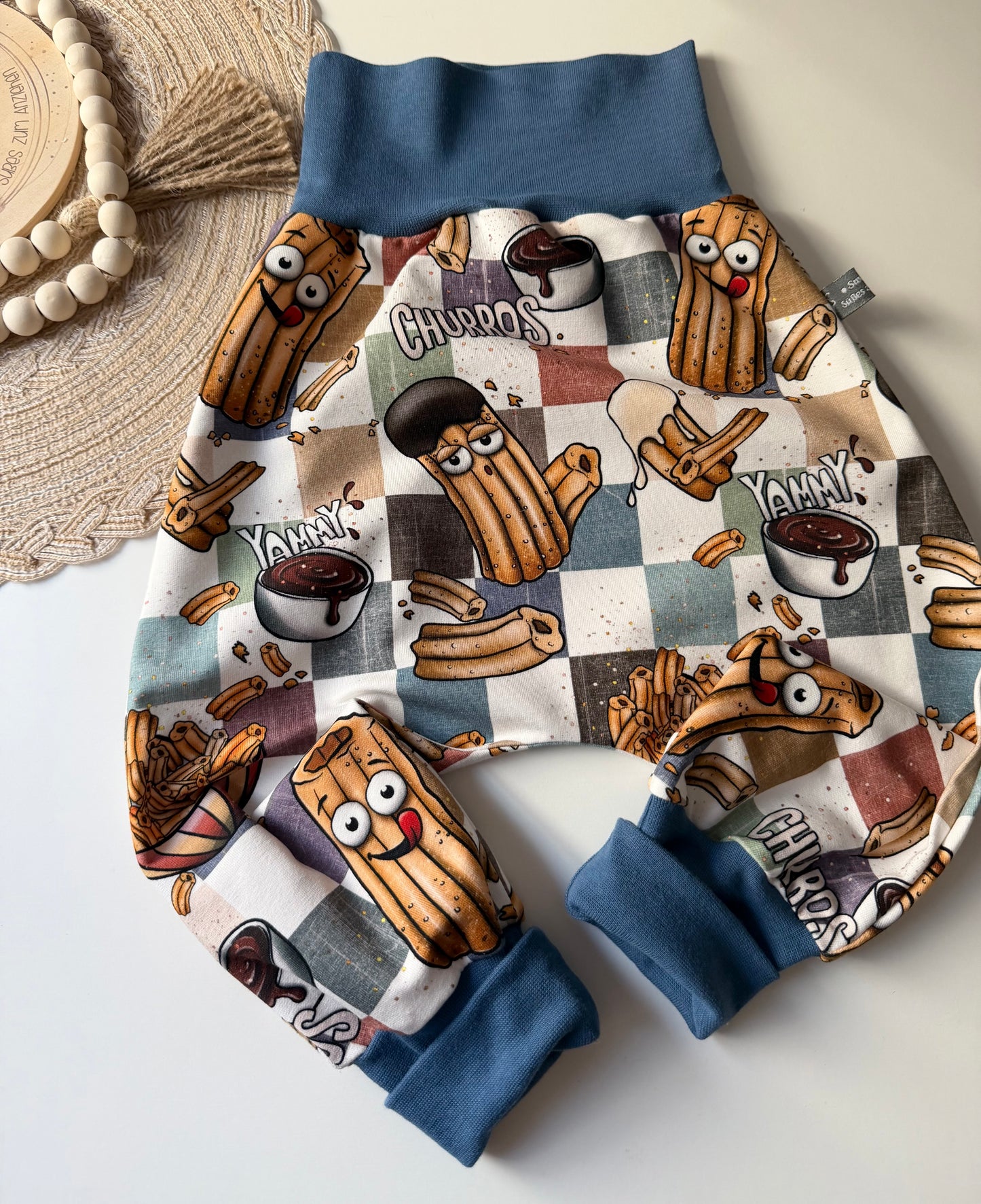 Pumphose Kinder „Churros“ | Bio Baumwolle | Süße Kinderhose | Handmade Pumphose | Bequem & mitwachsend