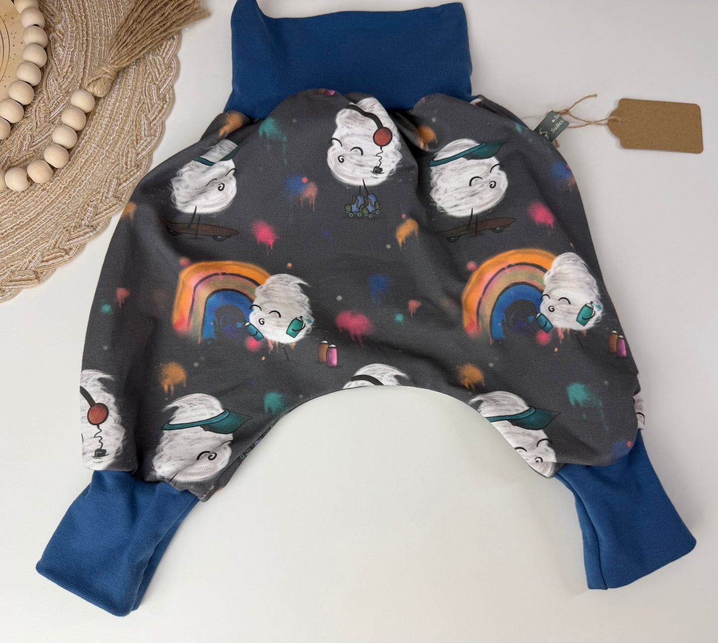 SOFORTKAUF Gr. 68/74 Baby Pumphose Coole Zuckerwatte