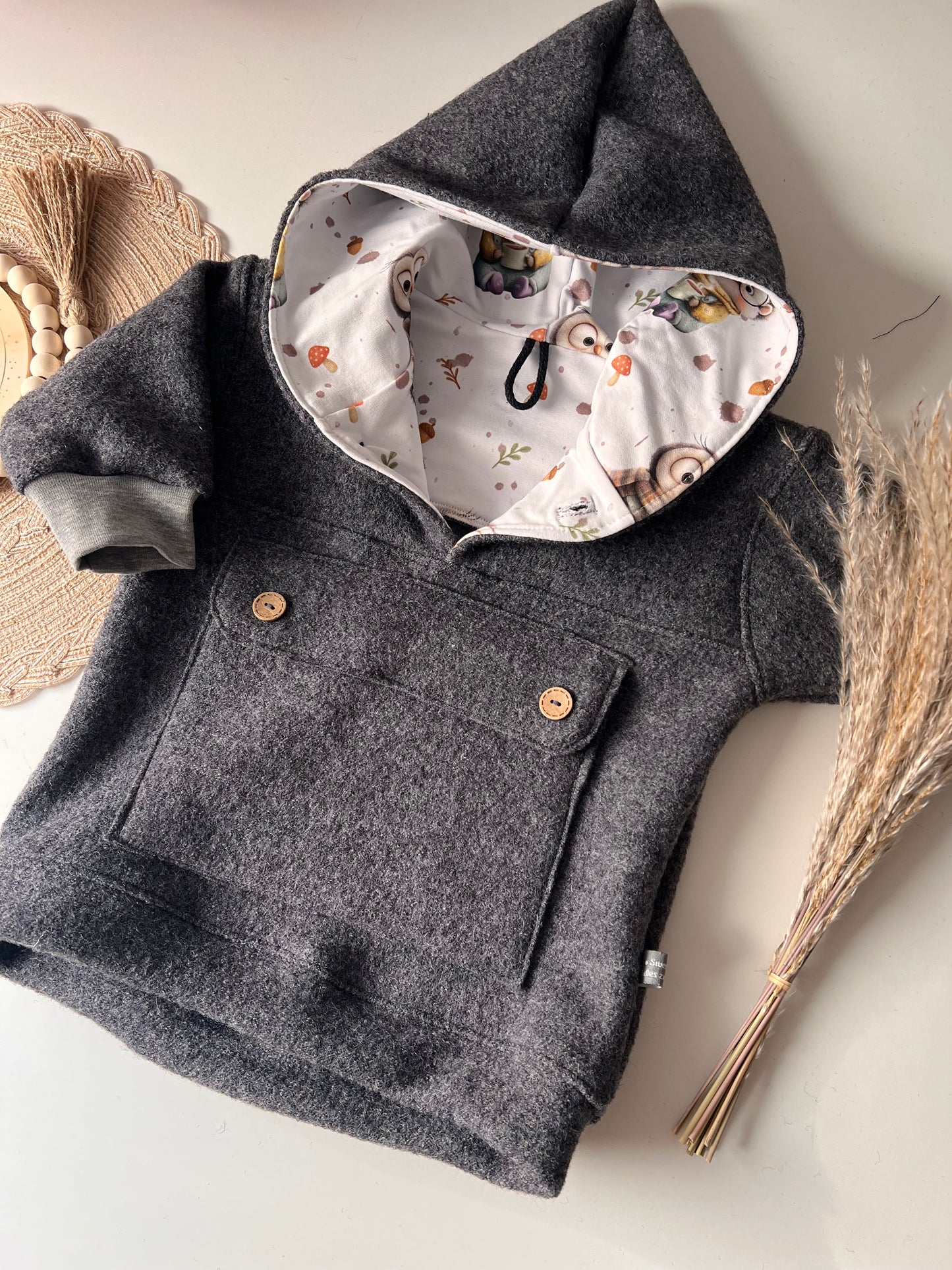 Walk Hoodie // Outdoor Hoodie // Schlupfjacke Kinder // Windbreaker Kinder// Gr. 56 - 134 // in 9 Walkfarben und 27 Kombifarben bestellbar 9 Walkfarben und 27 Kombifarben bestellbar