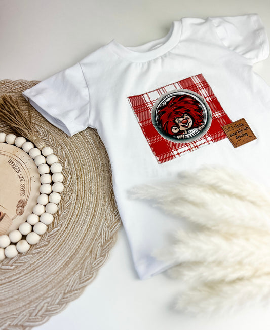 Baby Set Sommer – Kurze Slim Harem + T-Shirt mit frechem Kobold  – Handgemacht – Unikat für Babys & Kleinkinder Gr. 62 - 128