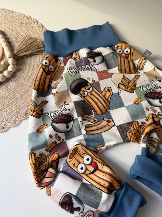 Pumphose Kinder „Churros“ | Bio Baumwolle | Süße Kinderhose | Handmade Pumphose | Bequem & mitwachsend