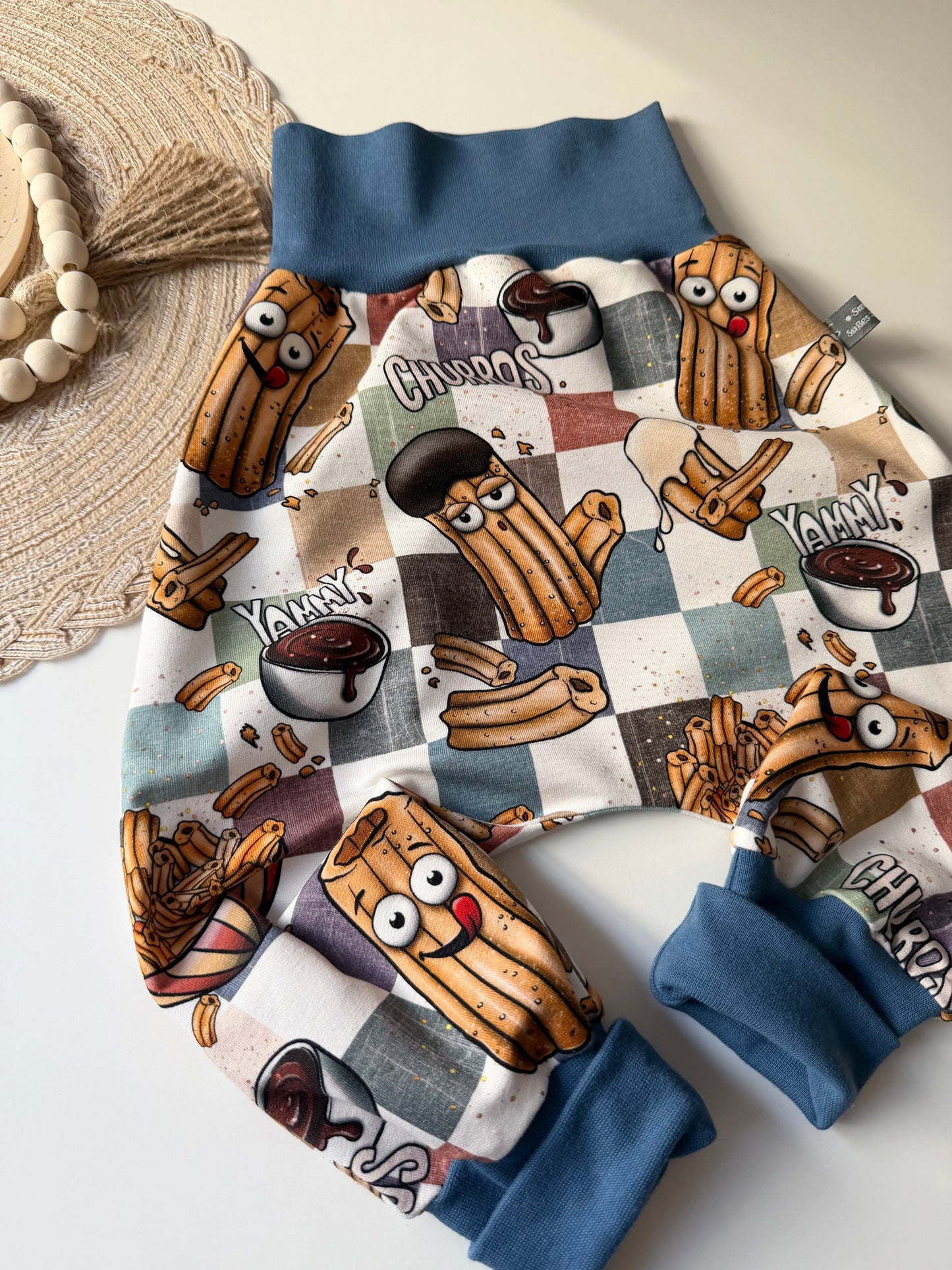 Pumphose Kinder „Churros“ | Bio Baumwolle | Süße Kinderhose | Handmade Pumphose | Bequem & mitwachsend
