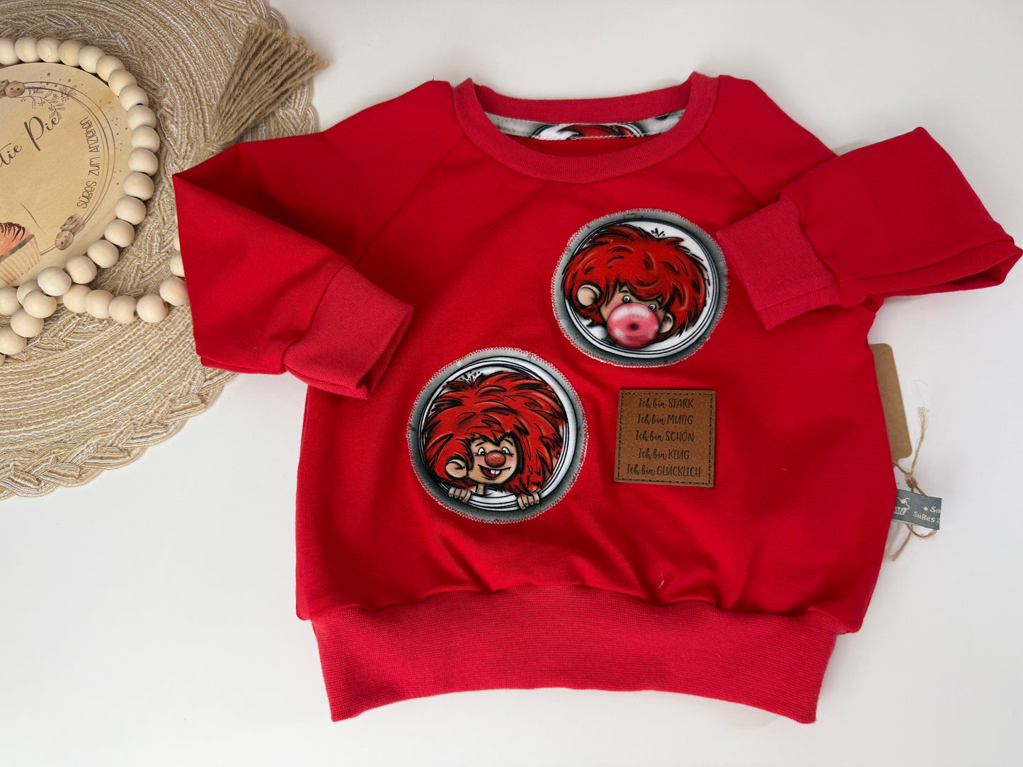 SOFORTKAUF Gr. 74 Baby Sweater Kobold rot