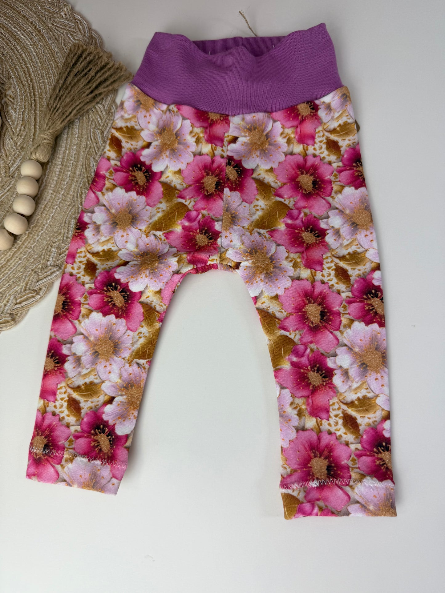 SOFORTKAUF Gr. 62 Baby Leggings Blumen