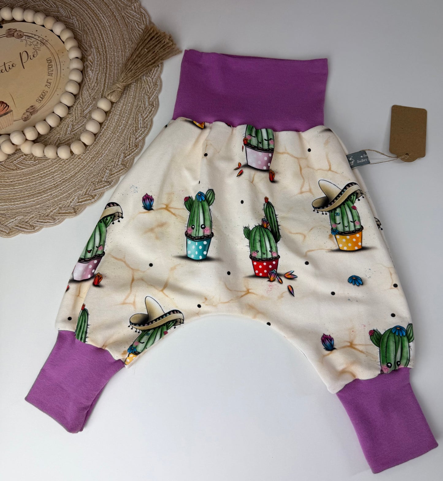 SOFORTKAUF Gr. 68/74 Baby Pumphose Kaktus