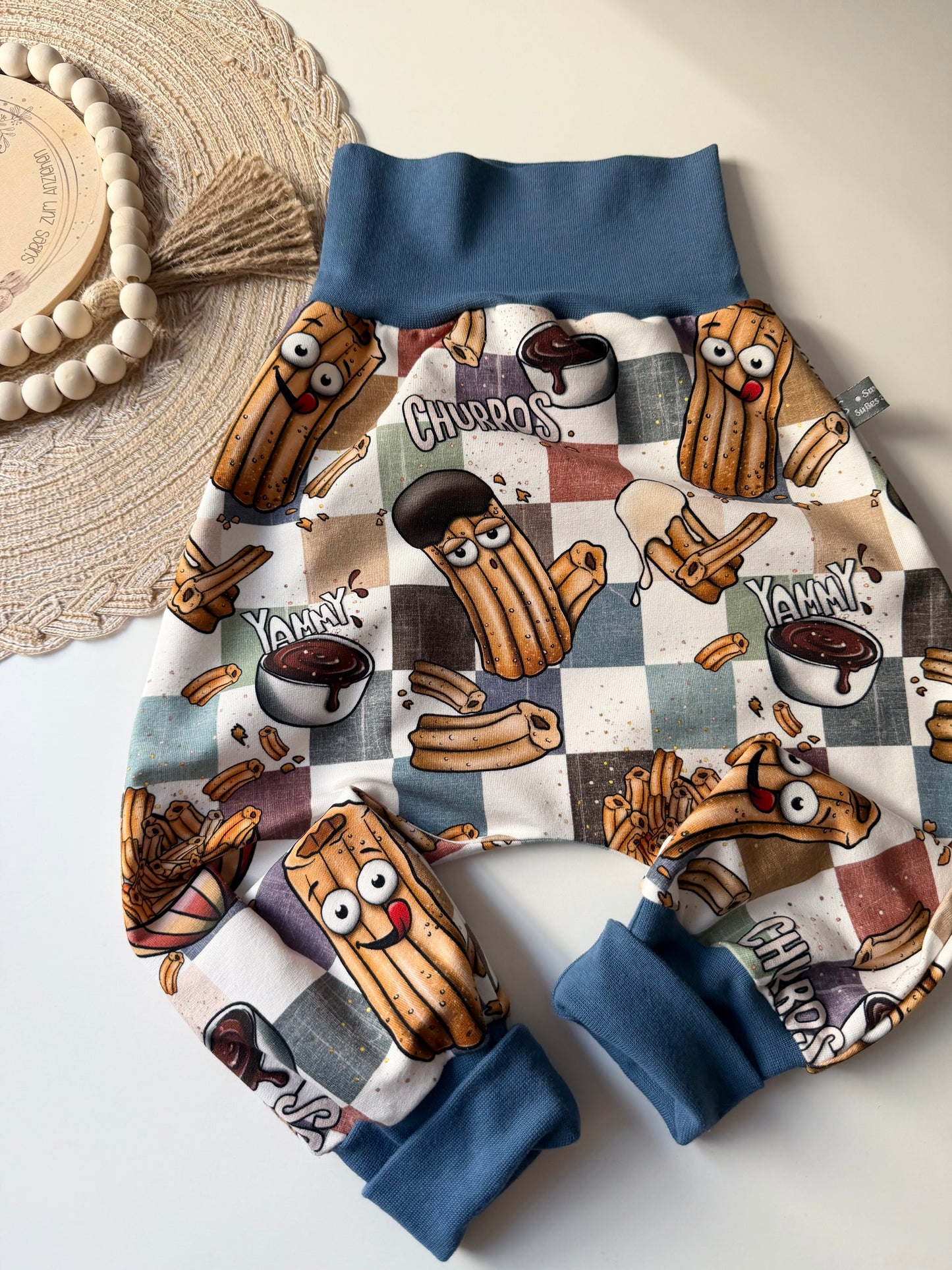 Pumphose Kinder „Churros“ | Bio Baumwolle | Süße Kinderhose | Handmade Pumphose | Bequem & mitwachsend