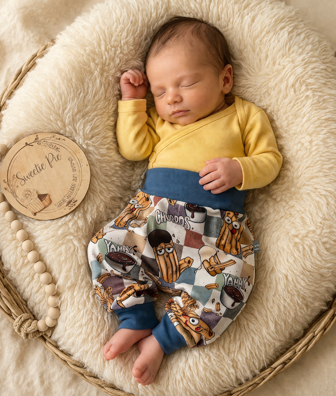 Pumphose Kinder „Churros“ | Bio Baumwolle | Süße Kinderhose | Handmade Pumphose | Bequem & mitwachsend