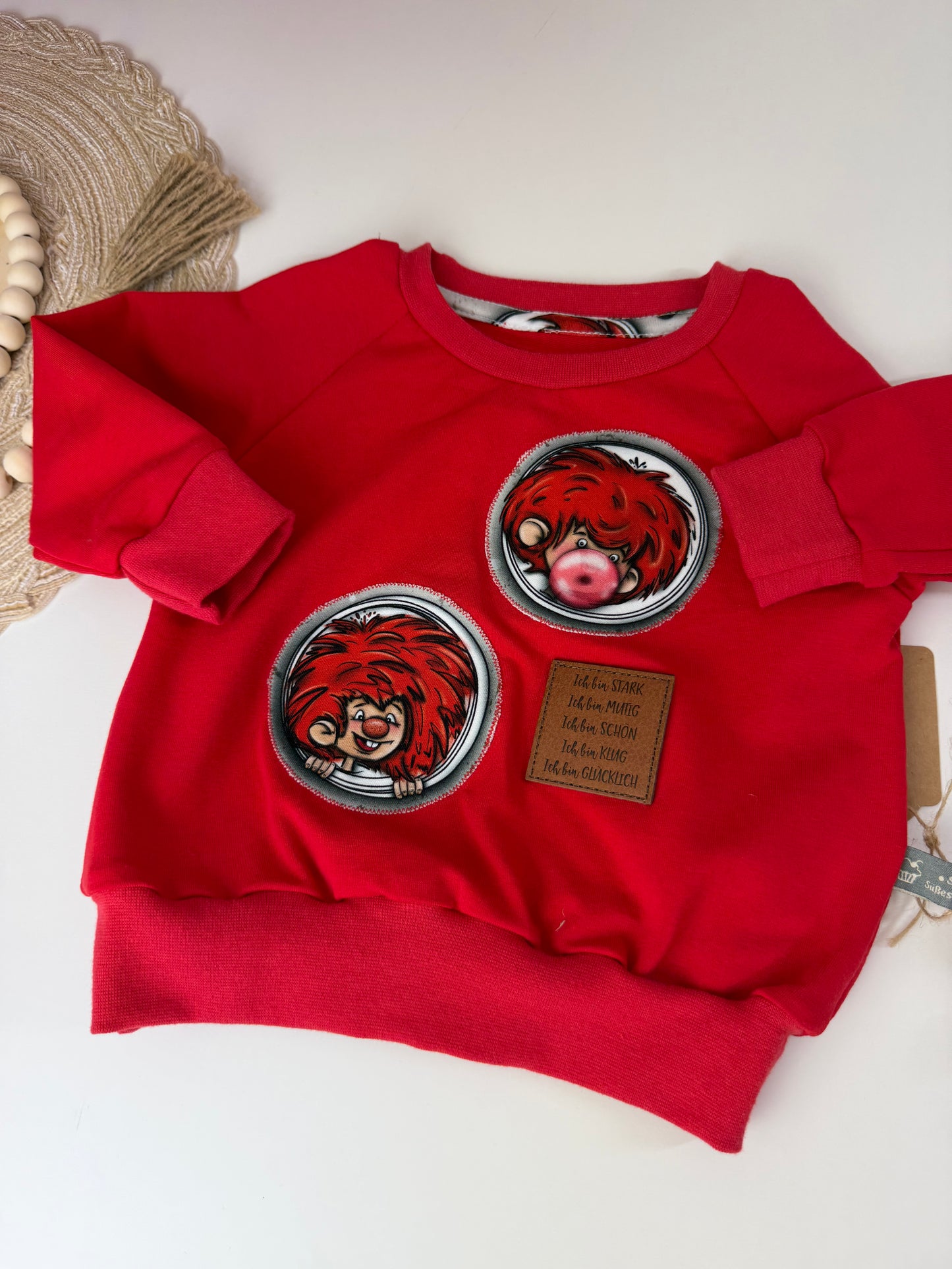SOFORTKAUF Gr. 74 Baby Sweater Kobold rot