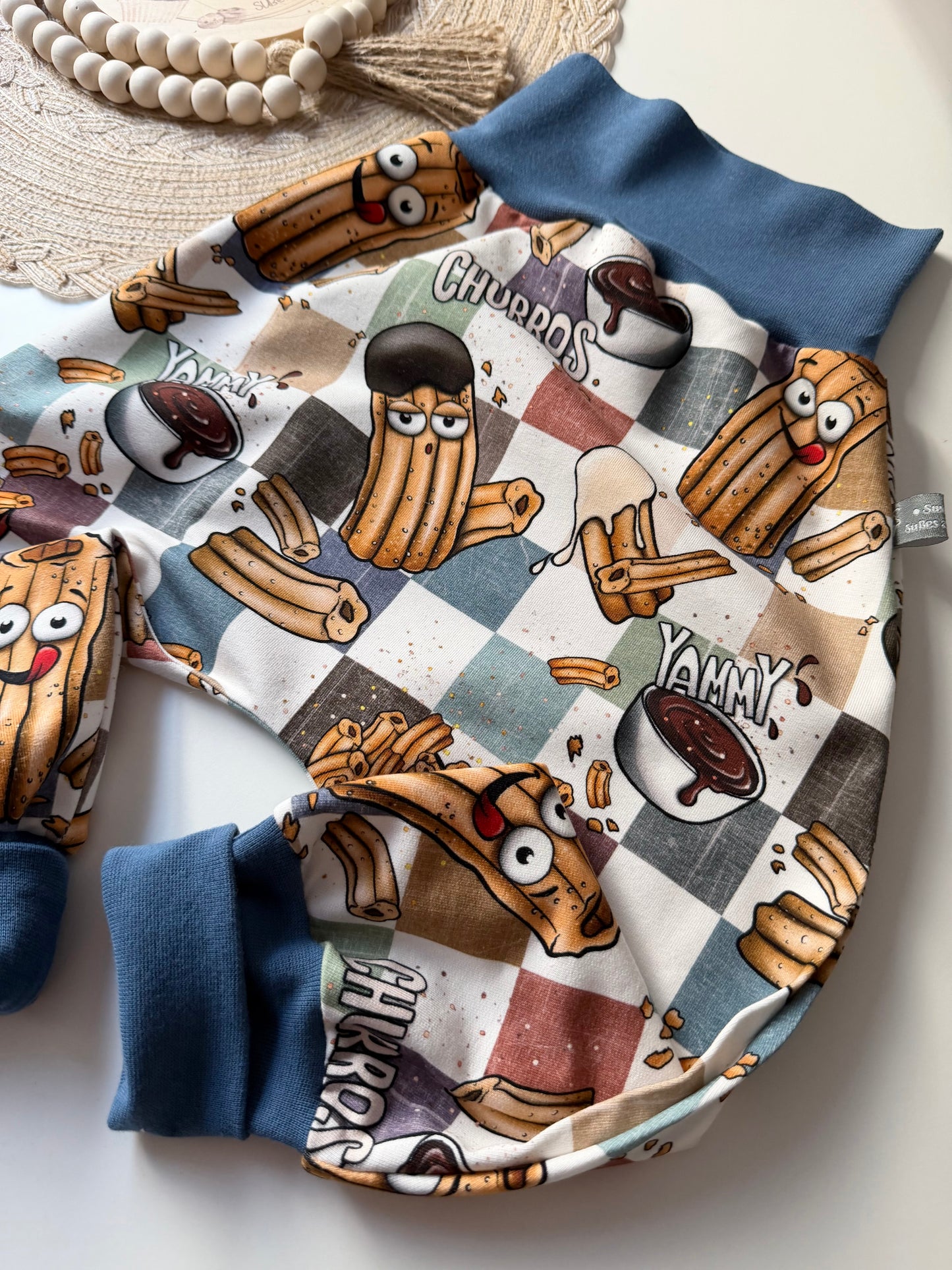 Pumphose Kinder „Churros“ | Bio Baumwolle | Süße Kinderhose | Handmade Pumphose | Bequem & mitwachsend