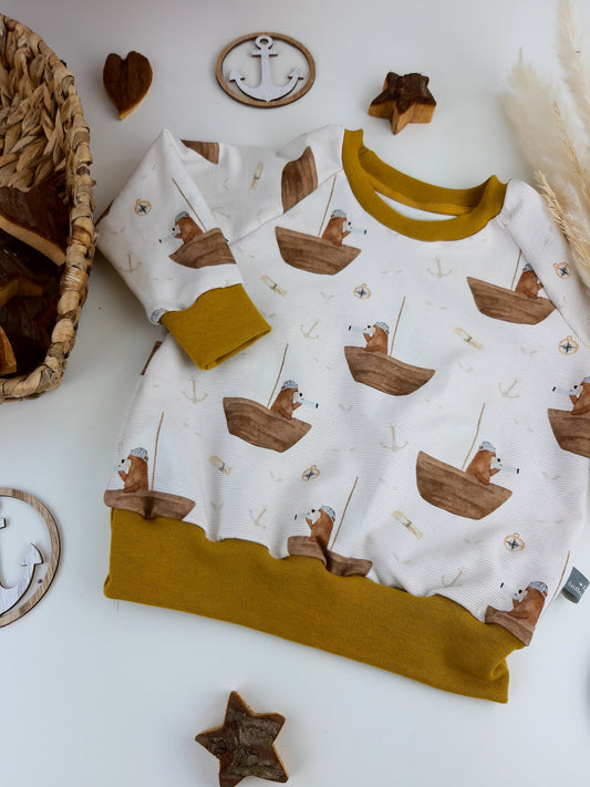 Oversized Kinder Sweater aus Deinem Wunschdesign | Handmade aus Bio Baumwolle | viele Stoffdesigns wählbar | mitwachsend & bequem | Unikat Kinderpullover Gr. 62 - 146