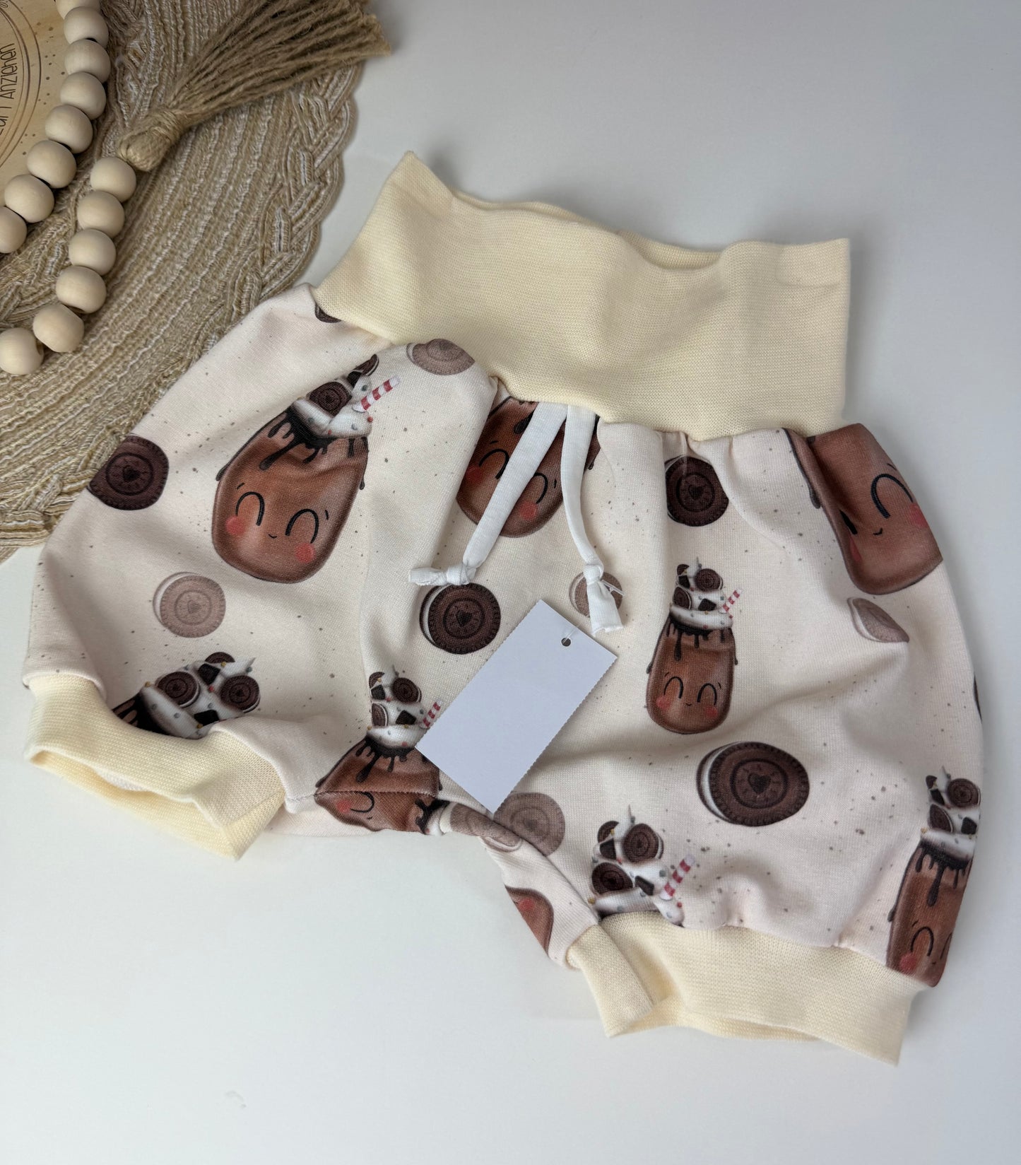 SOFORTKAUF Gr. 68/74 Kurze Baby Pumphose Schokishake