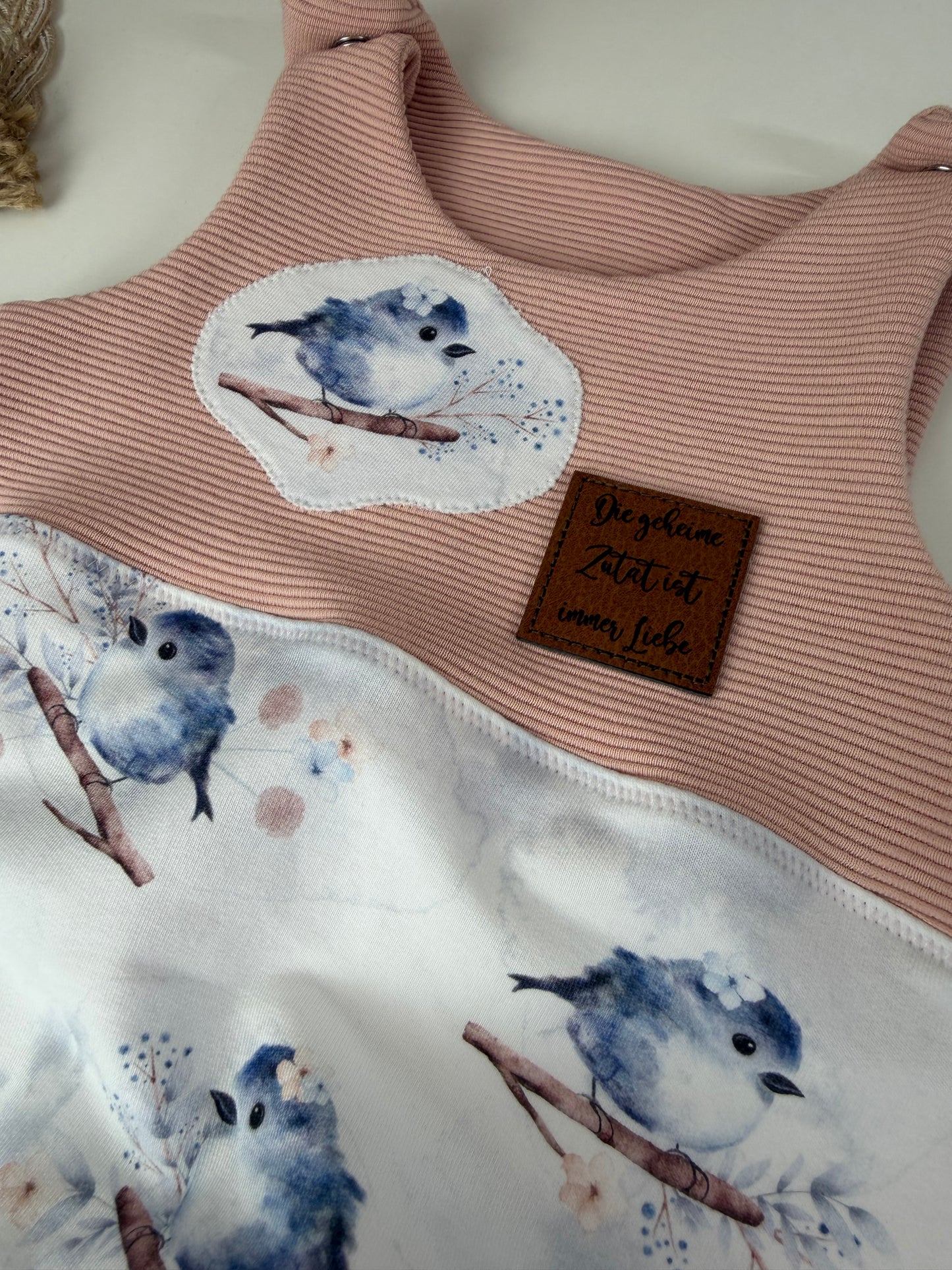 SOFORTKAUF Gr. 56 Babystrampler Birdies weiß rosa