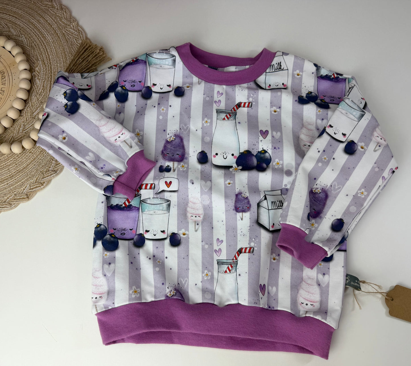 SOFORTKAUF Gr. 74 Baby Sweater Blaubeerenmilch